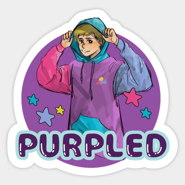 purpled mcyt Sticker by naddakkidal